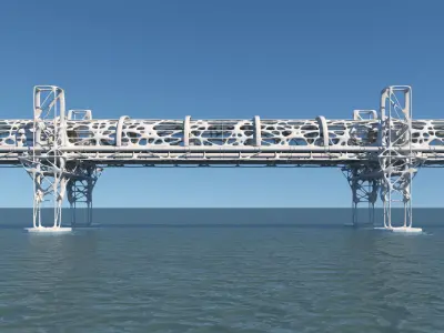 Future Bridge 01 3D model