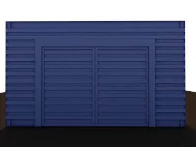 Warehouse garage door 3D model