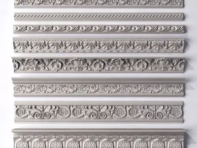 plaster moulding 3D model