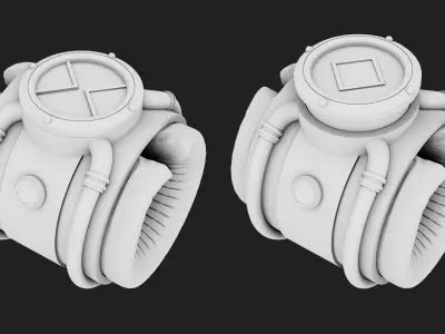The Omnitrix wristwatch with light 3D model