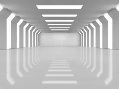 Sci Fi Warehouse 3D model 7