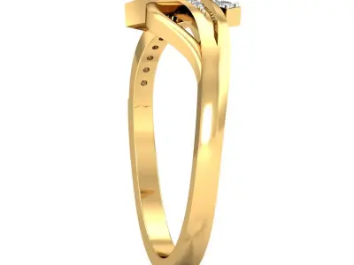 Buy Glitter Wave Ring Online 3D print model