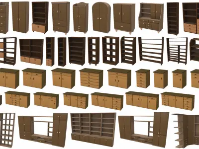 Cartoon furniture props pack 200Plus 3D model