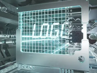 Technology space shuttle tunnel 3D model