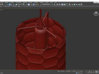Ice Pendant Low-poly 3D model