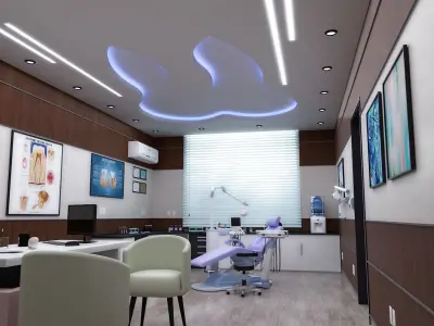 MEDICAL SPACES-DOCTOR OFFICE-DENTIST CLINIC 3D model