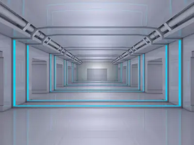  Sci Fi Corridor 3D model