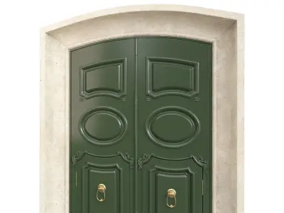 Entrance classic door 88 3D model