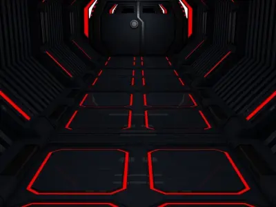 Sci Fi Corridor 3D model