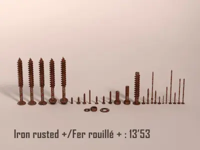 Screws and Nails HD V2 3D model