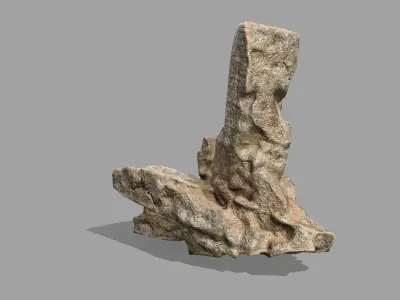 Rock Set Low-poly 3D model 27