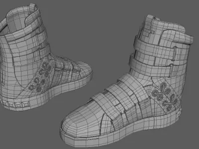Pierre Balmain Shoes Men Low-poly 3D model