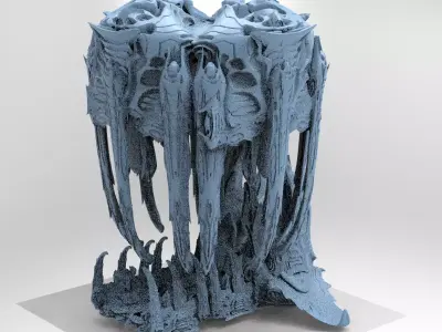 Wraith Hive Alien Platform Huge  3D model