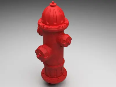 Fire Hydrant 3D model 2