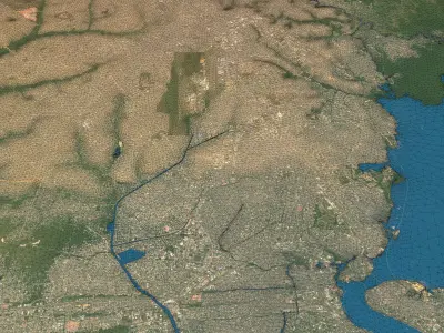 Lagos - Topography Terrain 3D City Model 3D Model Pack