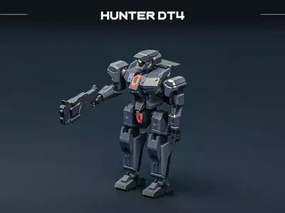 Hunter robot 3D print model