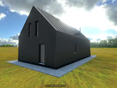 G0032 VR Virtual-Reality Scene Barn House 3D model
