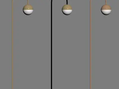 Cedar  Moss Floor Lamp 3D model