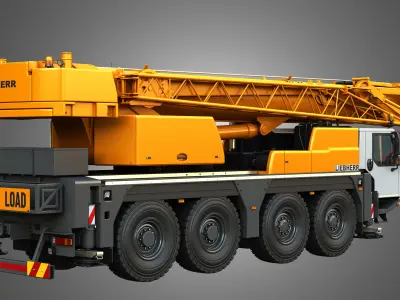 LTM 1070-4-2 Mobile Crane 3D model