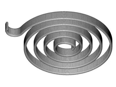 Spiral Torsion Spring 3D print model
