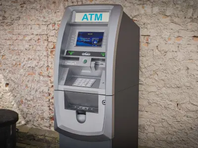 ATM Machine - Genmega G2500 Low-poly 3D model