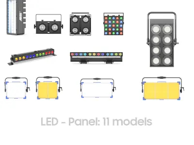 63 Studio Stage Theater Cinema Lighting Collection  3D model