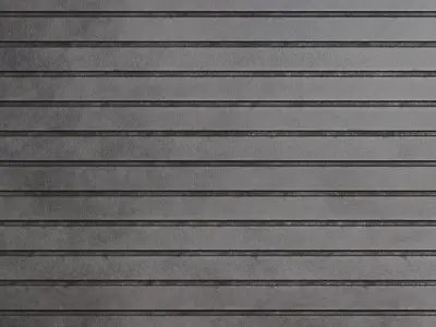 Industrial Horizontal Ribbed Steel PBR Seamless Texture
