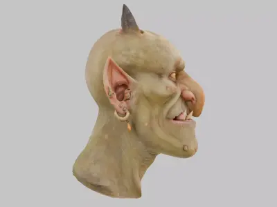 Gruff Goblin 3D Model Low-poly 3D model