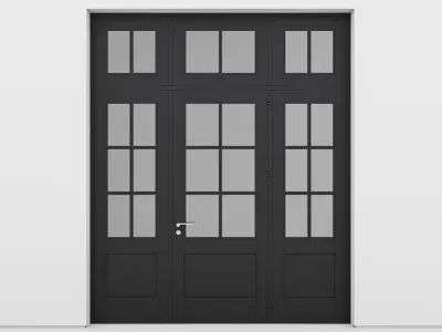 Aluminium door 160 3D model