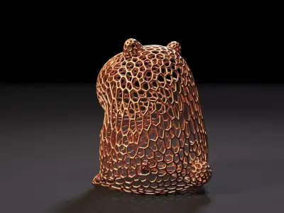 Capybara Voronoi 3D print model