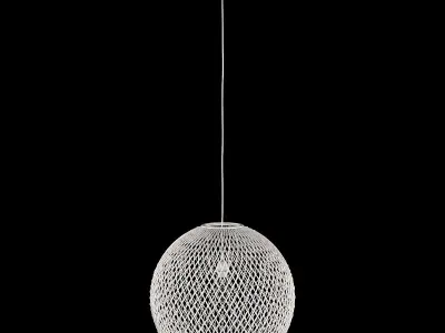 Rattan Pendant Light 3D model buy