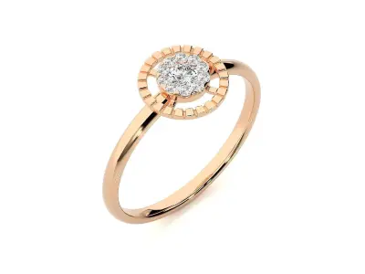 Women ring 3D print model 75