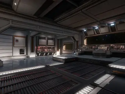 Sci Fi Interior Asset Pack 1 Low-poly 3D model