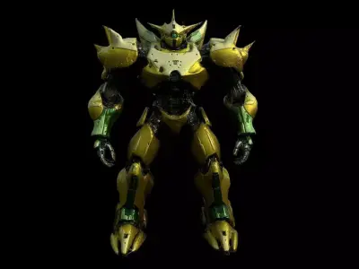 Robots Pack 9 Low-poly 3D model