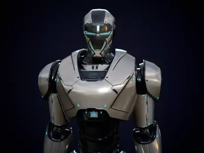 Robot 4 Low-poly 3D model purchase