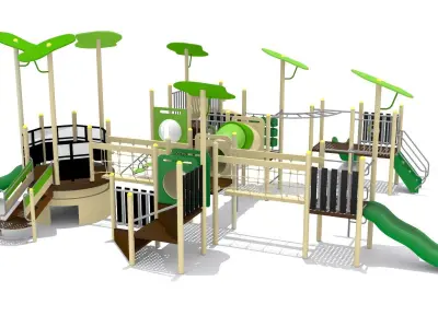 Garden Playground Low-poly 3D model