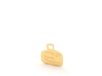 Native American pendant symbols 3D print model