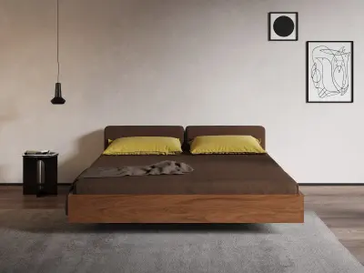 Doze Queen size Bed 3D model