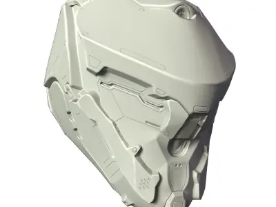 Si-Fi Helmet 3D model