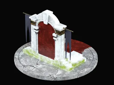 BloodPortal Low-poly 3D model