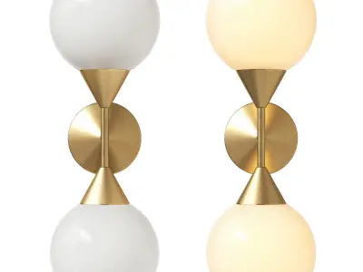 Soho Home Spindle Wall Sconce 3D model