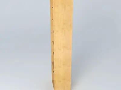 Shelf Cabinet Doors HREG2FS 22 6 BRW Milano Oak 3D model