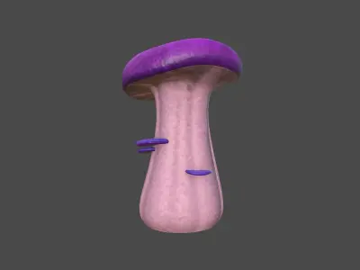 Fantasy Mushroom F11 Realistic - Scene Backdrop Design Low-poly 3D model