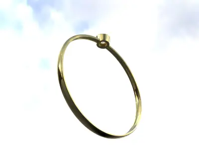 One stone ring light weight  3D print model