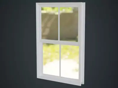 Window 1C Low-poly 3D model