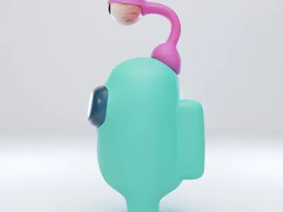 Among Us Eyeball Lamp Character  3D model