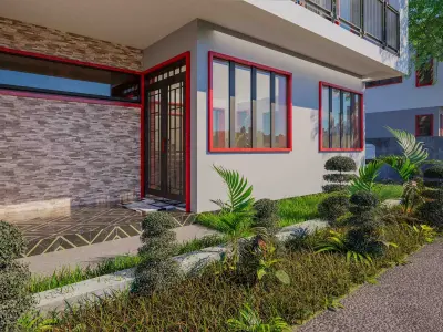 Villas Interior and Exterior fixed 3D model