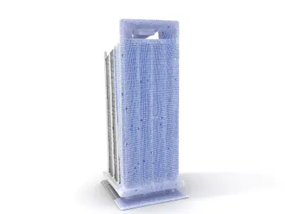 Modern Glass Building model pack Low-poly 3D model