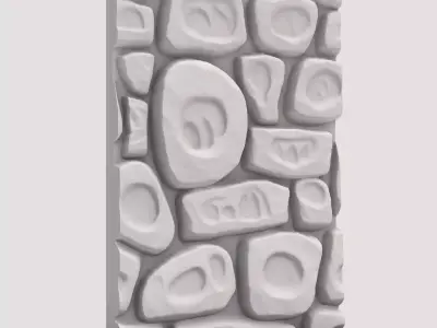 Stylized Stone Wall Pack Vol 1 10 Models