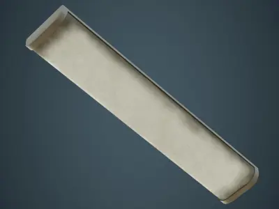 Fluorescent Bulb 2B Low-poly 3D model